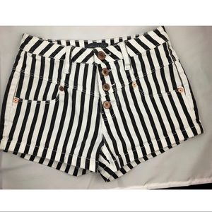 Kendall & Kylie High-Rise Black & White Shorts